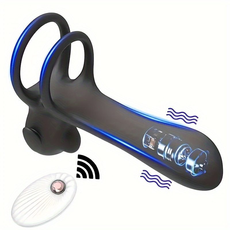 20 Mode Vibrating Delay Ring Remote Silicone Abs Enhances Intimacy 8