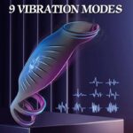 Adult Sex Toy Vibrating Triple Cock Ring With Rechargeable Feature 4