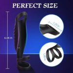 Adult Sex Toy Vibrating Triple Cock Ring With Rechargeable Feature 5