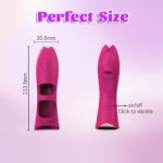 Adult Wearable Fingertip Toy Silicone Colors Rose Red Purple Local Button Max 50 Noise 6