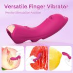 Adult Wearable Fingertip Toy Silicone Colors Rose Red Purple Local Button Max 50 Noise 8