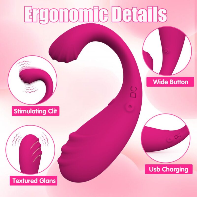 App Remote Control Egg Vibrator Silicone Colors Rose Red Purple Self Pleasure Button Max 50 Noise 12