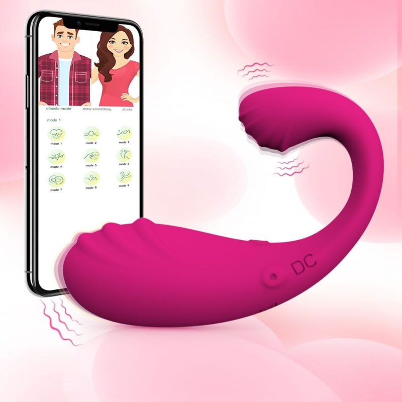 App Remote Control Egg Vibrator Silicone Colors Rose Red Purple Self Pleasure Button Max 50 Noise 13