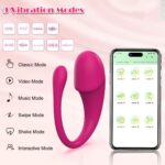 App Wireless Bullet Vibrator For Women Silicone Abs 50db Noise Remote Control 12