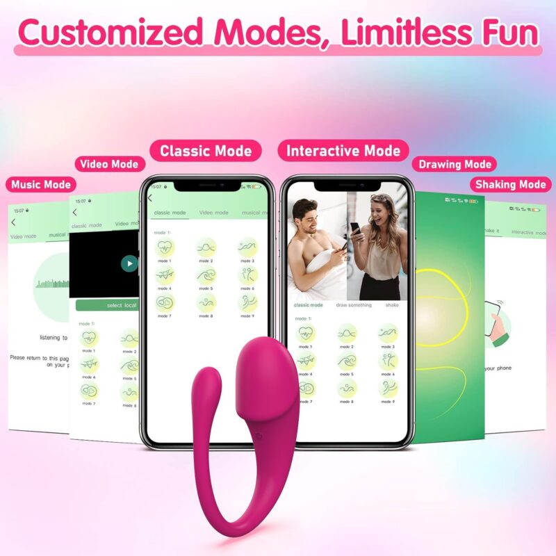 App Wireless Bullet Vibrator For Women Silicone Abs 50db Noise Remote Control 9