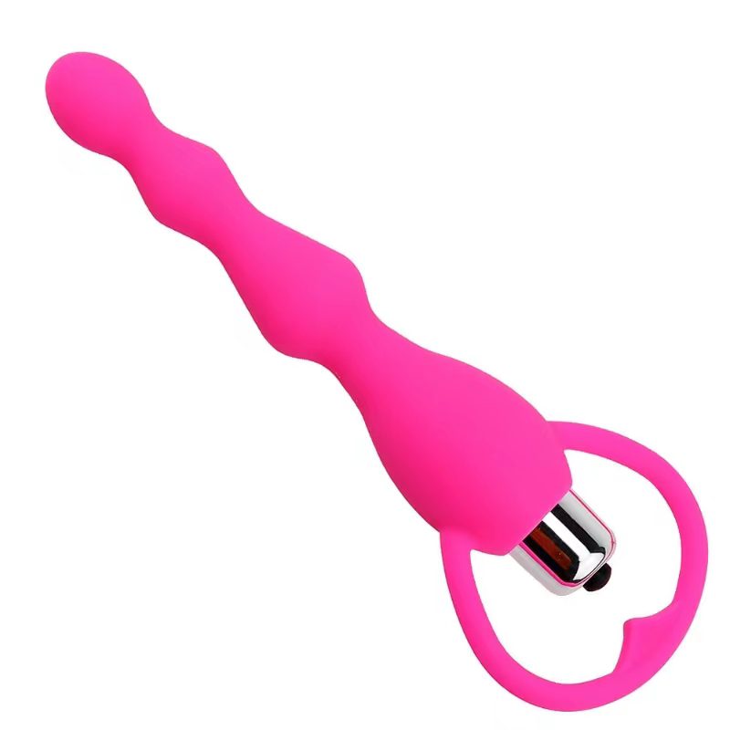 Battery Powered Ass Beads Toy Kit For Couples Pink