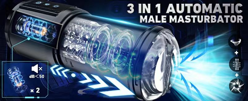 Blowjob Machine Style Male Sex Toy With Thrusting Rotating And Licking Modes 4