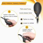 Body Safe Inflatable Butt Plug With Quick Release Feature 6