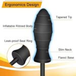 Body Safe Inflatable Butt Plug With Quick Release Feature 9