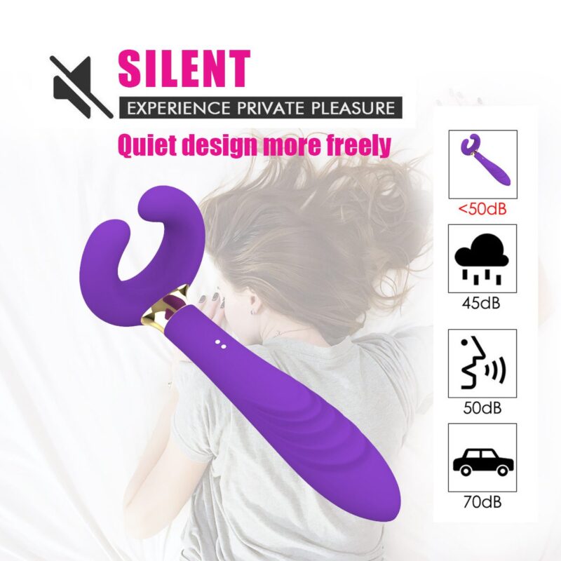 C Shaped Bull Horn Vibrator 10 Freq Mag Recharge Waterproof Adult Intimacy 21