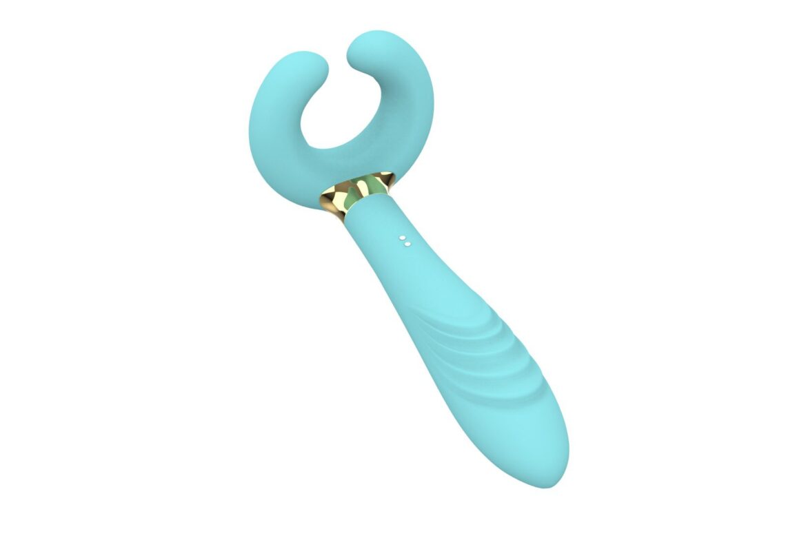 C Shaped Bull Horn Vibrator 10 Freq Mag Recharge Waterproof Adult Intimacy 5