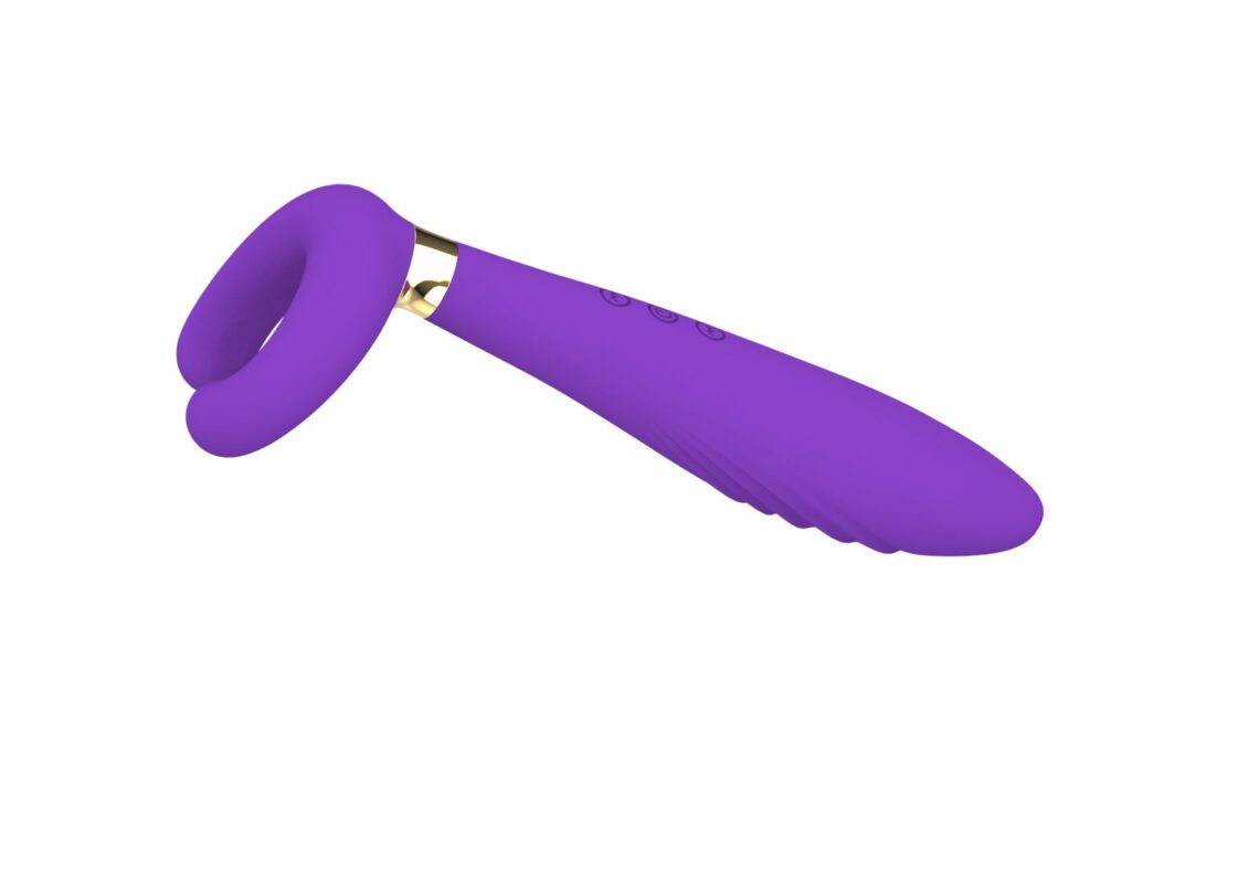 C Shaped Bull Horn Vibrator 10 Freq Mag Recharge Waterproof Adult Intimacy 7