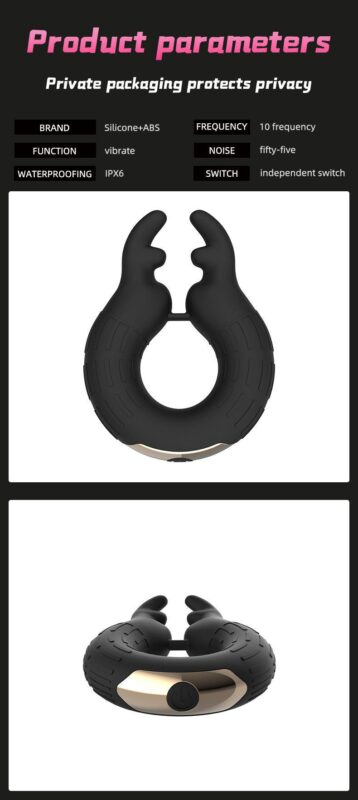 Deer Head Vibrating Cock Ring 5