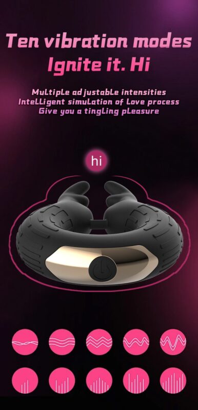 Deer Head Vibrating Cock Ring 7