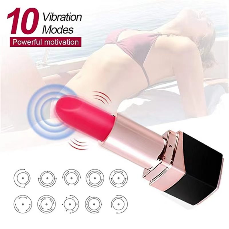 Discreet 10 Speed Waterproof Vibrator Portable Pleasure Toy For Women Couples 7