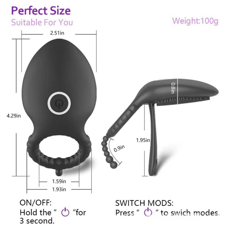 Dual Function Cock Ring Teasing Egg Set 10 Quiet Vibes Couples Exploration 6