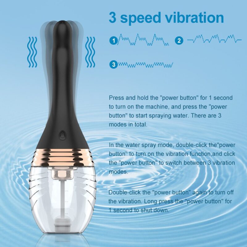 Electric Vibrating Enema Cleaner For Couples Adult Product 10