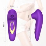 Female 5 Frequency Rose Suction Vibrator For Self Pleasure 13