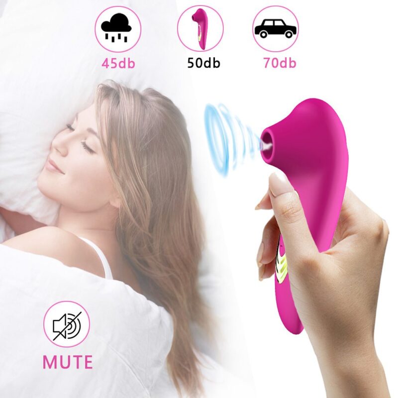 Female 5 Frequency Rose Suction Vibrator For Self Pleasure 8