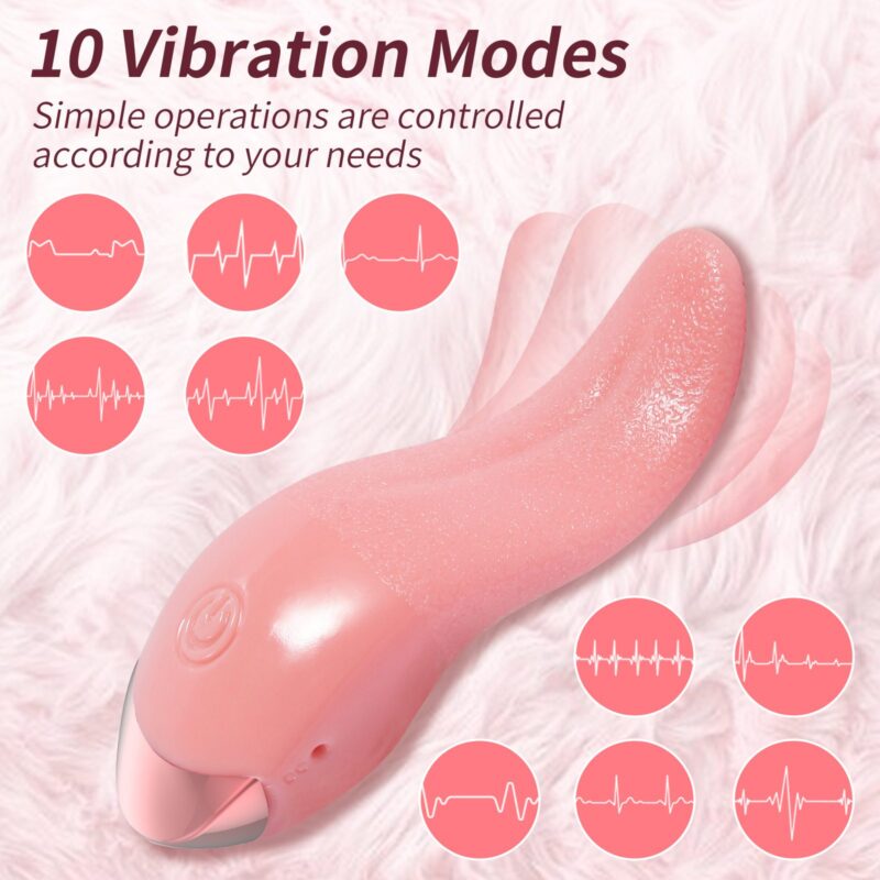 Honey Licking Tongue Adult Female Toy Abstpe Flesh Red Non Imported Button 10