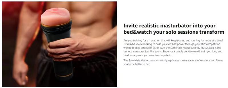 Male Adult Sex Toy Realistic Textured Masturbators Cup