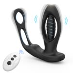 Male Double Ring Prostate Massager With Wireless Remote Control Adult Toy 3