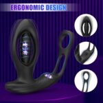 Male Double Ring Prostate Massager With Wireless Remote Control Adult Toy 8