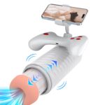 Male Electric Automatic Telescopic Vibrating Suction Masturbator With Phone Video Stand 18