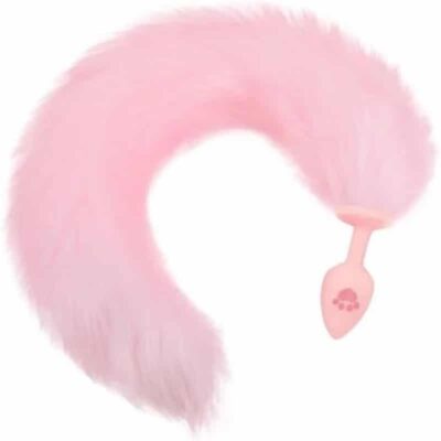 Pink Fluffy Tail Butt Plug For Anal Pleasure And Role Play 13