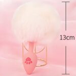 Pink Fluffy Tail Butt Plug For Anal Pleasure And Role Play 3