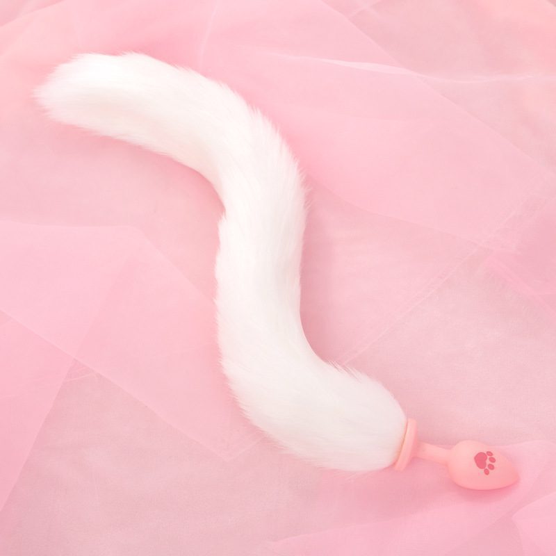 Pink Fluffy Tail Butt Plug For Anal Pleasure And Role Play 5