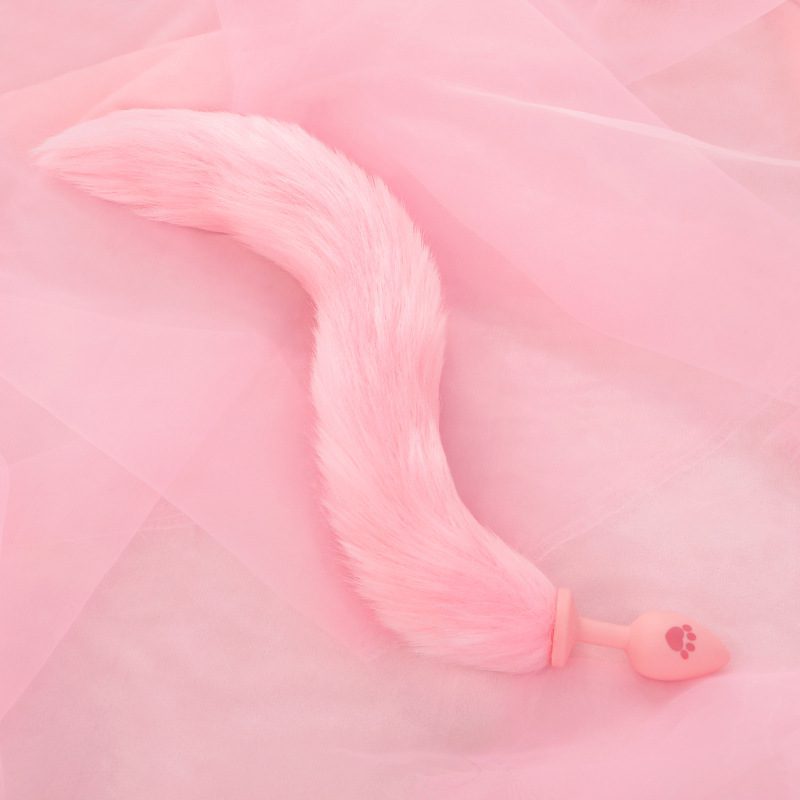 Pink Fluffy Tail Butt Plug For Anal Pleasure And Role Play 7