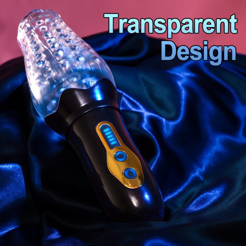 Rotating Glowing Penis Exerciser With Vibration Electric Masturbator 3