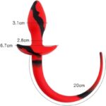 Silicone Anal Plug Fox Tail For Beginners Waterproof Smooth Touch Anal Sex Toys Beads 2