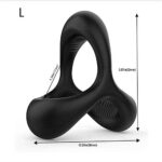 Silicone Penis Ring,3 in 1 Triple Cock Ring,Stretchy Silicone Cock Ring