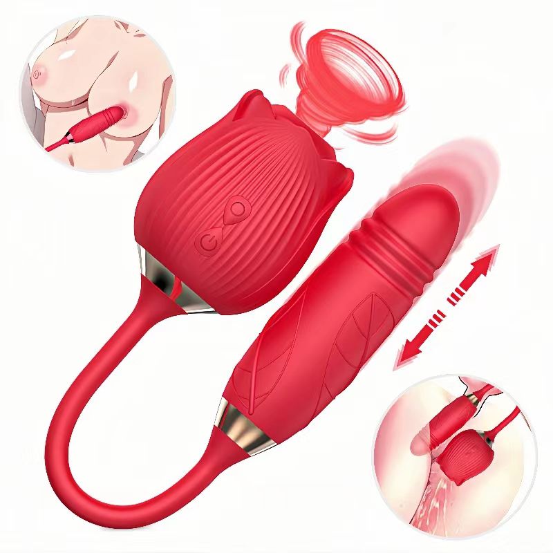 Usb Rechargeable Automatic Rose Adult Tool For Women 2