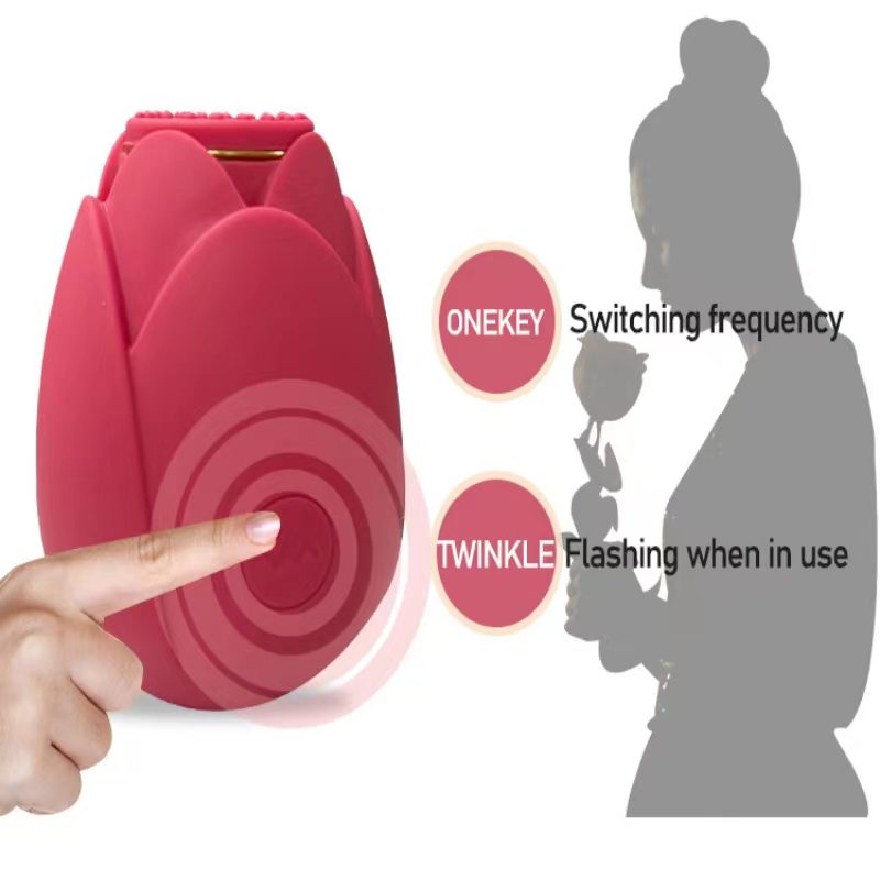 Usb Rechargeable Automatic Rose Adult Tool For Women 8