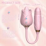 Usb Rechargeable Automatic Rose Adult Tool For Women Pink