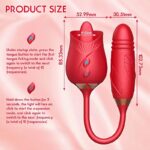 Usb Rechargeable Automatic Rose Adult Tool For Women Red