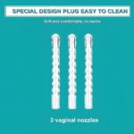 Vaginal Douche Enema Cleaner 300ml Anal Douche Vagina Cleaning Kit 3 Nozzle Tips