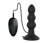 Waterproof 7 Speed Silicone Anal Beads Vibrator With Suction Base 2