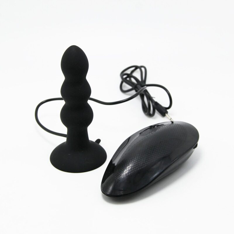 Waterproof 7 Speed Silicone Anal Beads Vibrator With Suction Base 4