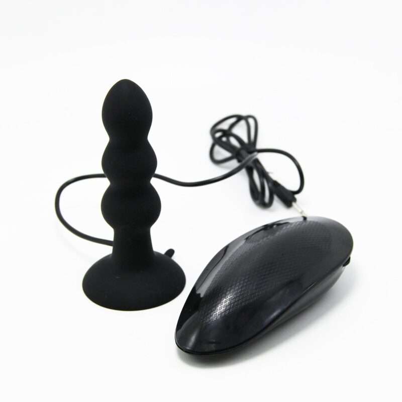 Waterproof 7 Speed Silicone Anal Beads Vibrator With Suction Base 5