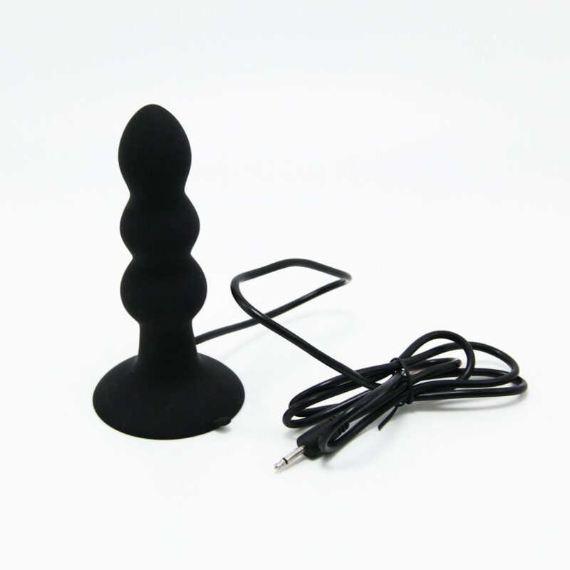 Waterproof 7 Speed Silicone Anal Beads Vibrator With Suction Base 6